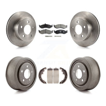 Load image into Gallery viewer, Front Rear Disc Brake Rotors Ceramic Pads And Drum Kit For Jeep Wrangler TJ
