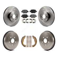 Load image into Gallery viewer, Front Rear Disc Brake Rotors Ceramic Pads And Drum Kit For Toyota Celica
