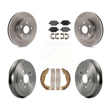 Load image into Gallery viewer, Front Rear Disc Brake Rotors Ceramic Pads And Drum Kit For 2001 Toyota Celica GT