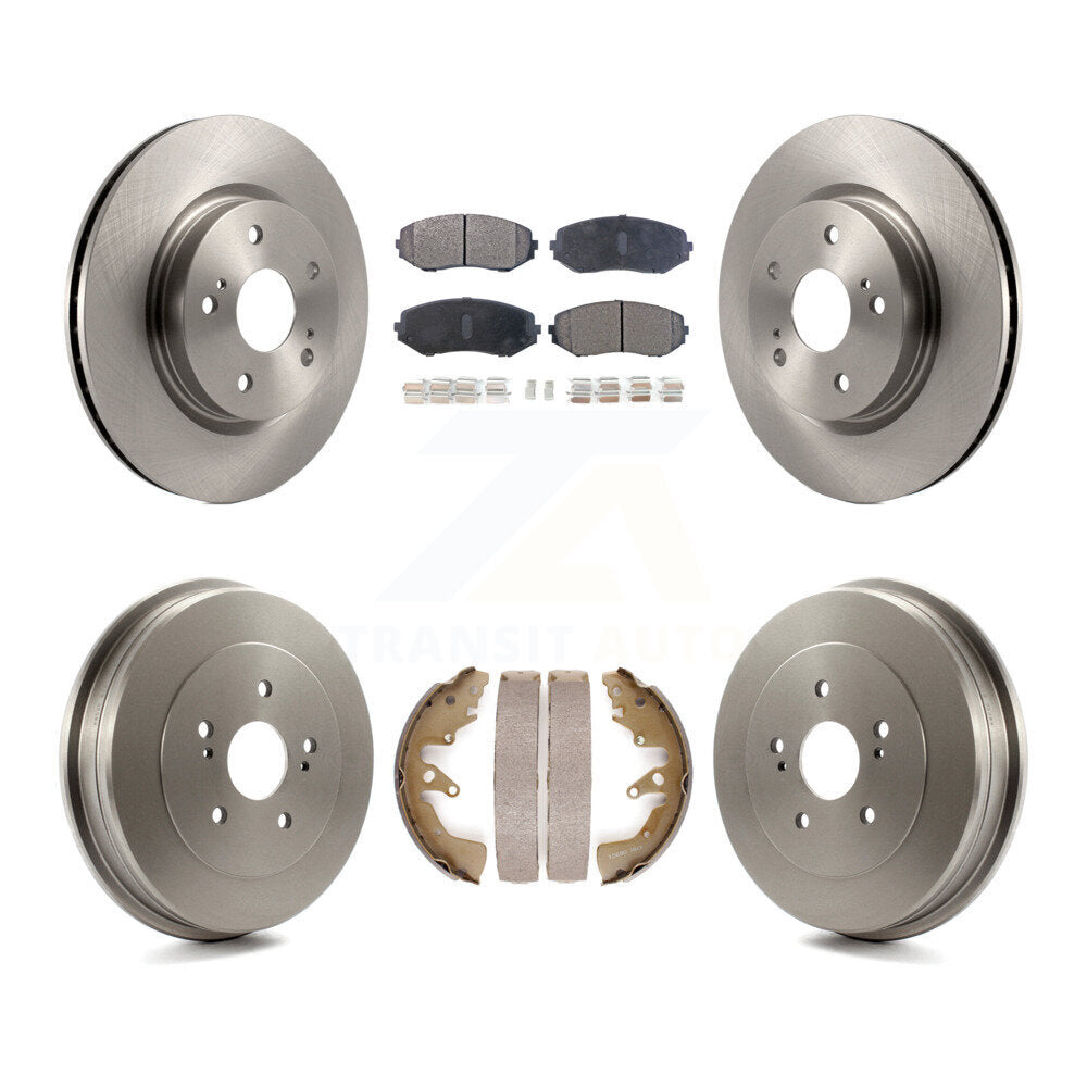 [Front+Rear] 2006-2008 Suzuki Grand Vitara Premium OE Brake Rotor Drum Kit & Ceramic Pads For Max Braking