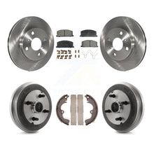 Load image into Gallery viewer, Front Rear Disc Brake Rotors Ceramic Pads And Drum Kit For Toyota Tercel Paseo