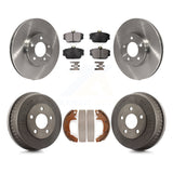 Front Rear Disc Brake Rotor Ceramic Pad & Drum Kit For Ford Taurus Mercury Sable