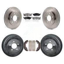 Charger l&#39;image dans la galerie, Front Rear Brake Rotor Ceramic Pad &amp; Drum Kit For Dodge Grand Caravan Chrysler