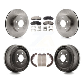 Front Rear Brake Rotors Ceramic Pad & Drum Kit For Ford Ranger Mazda B3000 B4000