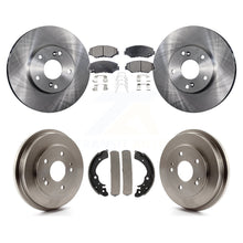Load image into Gallery viewer, Front Rear Disc Brake Rotors Ceramic Pads And Drum Kit For Honda Accord Fit