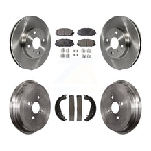 Load image into Gallery viewer, Front Rear Disc Brake Rotors Ceramic Pads And Drum Kit For Toyota Yaris