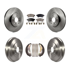 [Front+Rear] 2013-2014 Chevrolet Sonic RS Premium OE Brake Rotor Drum Kit & Ceramic Pads For Max Braking