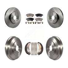 Charger l'image dans la galerie, [Front+Rear] 2013-2014 Chevrolet Sonic RS Premium OE Brake Rotor Drum Kit &amp; Ceramic Pads For Max Braking