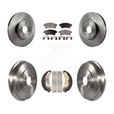 [Front+Rear] 2013-2014 Chevrolet Sonic RS Premium OE Brake Rotor Drum Kit & Ceramic Pads For Max Braking