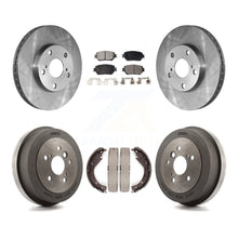 Charger l&#39;image dans la galerie, [Front+Rear] 2005 Toyota Camry Base/LE Premium OE Brake Rotor Drum Kit &amp; Ceramic Pads For Max Braking