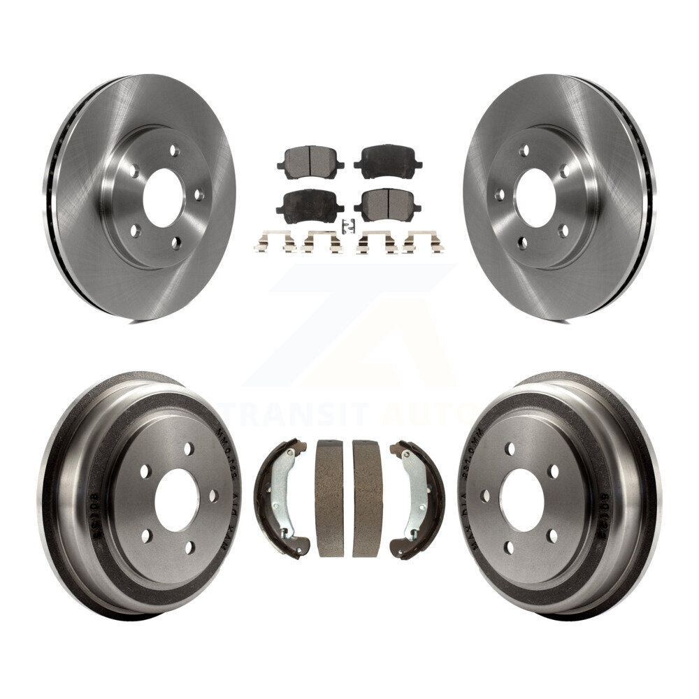 Front Rear Disc Brake Rotors Ceramic Pads And Drum Kit For Chevrolet HHR