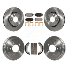 Charger l&#39;image dans la galerie, Front Rear Brake Rotor Ceramic Pad And Drum Kit For 2009 Hyundai Elantra Touring