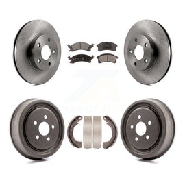 Front Rear Disc Brake Rotors Ceramic Pads And Drum Kit For Chevrolet Cavalier