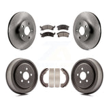 Front Rear Disc Brake Rotors Ceramic Pads And Drum Kit For Chevrolet Cavalier