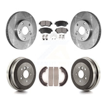 Charger l'image dans la galerie, Front Rear Disc Brake Rotors Ceramic Pads And Drum Kit For Toyota Camry