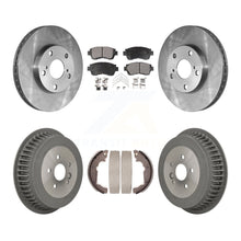 Charger l'image dans la galerie, [Front+Rear] 1998-2003 Toyota Sienna Premium OE Brake Rotor Drum Kit &amp; Ceramic Pads For Max Braking