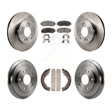 Charger l'image dans la galerie, Front Rear Disc Brake Rotors Ceramic Pads And Drum Kit For Honda Civic