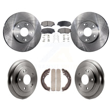 Charger l'image dans la galerie, Front Rear Disc Brake Rotors Ceramic Pads And Drum Kit For Honda Civic