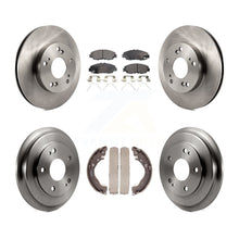 Charger l'image dans la galerie, Front Rear Disc Brake Rotors Ceramic Pads And Drum Kit For Honda Civic