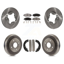 Front Rear Disc Brake Rotors Ceramic Pads And Drum Kit For Honda Accord