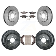 Charger l&#39;image dans la galerie, Front Rear Brake Rotors Ceramic Pad &amp; Drum Kit For Dodge Chrysler Town Country