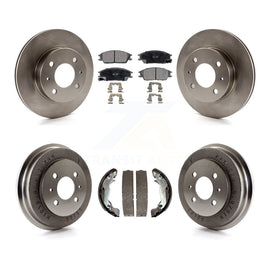 [Front+Rear] 2003-2005 Hyundai Accent Premium OE Brake Rotor Drum Kit & Ceramic Pads For Max Braking