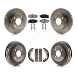 [Front+Rear] 2003-2005 Hyundai Accent Premium OE Brake Rotor Drum Kit & Ceramic Pads For Max Braking