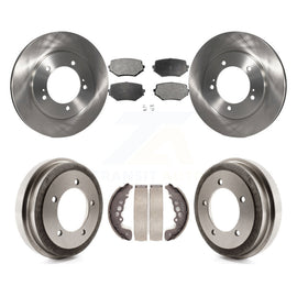 Front Rear Disc Brake Rotors Ceramic Pads And Drum Kit For Suzuki Grand Vitara