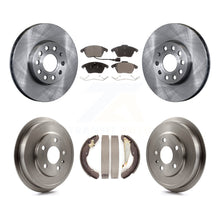 Charger l'image dans la galerie, Front Rear Disc Brake Rotor Ceramic Pad And Drum Kit For Volkswagen Jetta Beetle