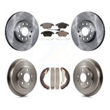 Front Rear Disc Brake Rotor Ceramic Pad And Drum Kit For Volkswagen Jetta Beetle