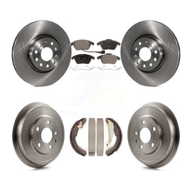 Front Rear Disc Brake Rotor Ceramic Pad And Drum Kit For Volkswagen Jetta Beetle
