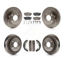 Charger l'image dans la galerie, [Front+Rear] 2006 Hyundai Accent Hatchback Premium OE Brake Rotor Drum Kit &amp; Ceramic Pads For Max Braking