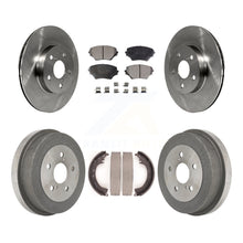 Load image into Gallery viewer, Front Rear Disc Brake Rotors Ceramic Pads And Drum Kit For Toyota RAV4