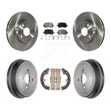 Load image into Gallery viewer, Front Rear Brake Rotor Ceramic Pad &amp; Drum Kit For Toyota Corolla Chevrolet Prizm