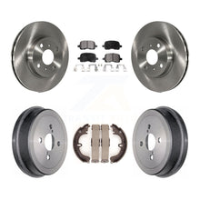 Load image into Gallery viewer, Front Rear Disc Brake Rotors Ceramic Pads And Drum Kit For Toyota Corolla