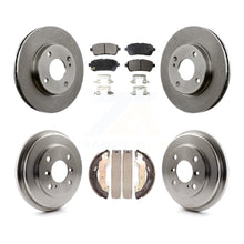 Charger l&#39;image dans la galerie, Front Rear Disc Brake Rotors Ceramic Pads And Drum Kit For Ford Fiesta