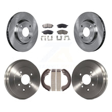Charger l'image dans la galerie, Front Rear Disc Brake Rotors Ceramic Pad &amp; Drum Kit For Nissan Sentra Versa Cube