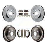 Front Rear Brake Rotors Ceramic Pad Drum Kit For 2007 Chevrolet Cobalt LT/LTZ/LS