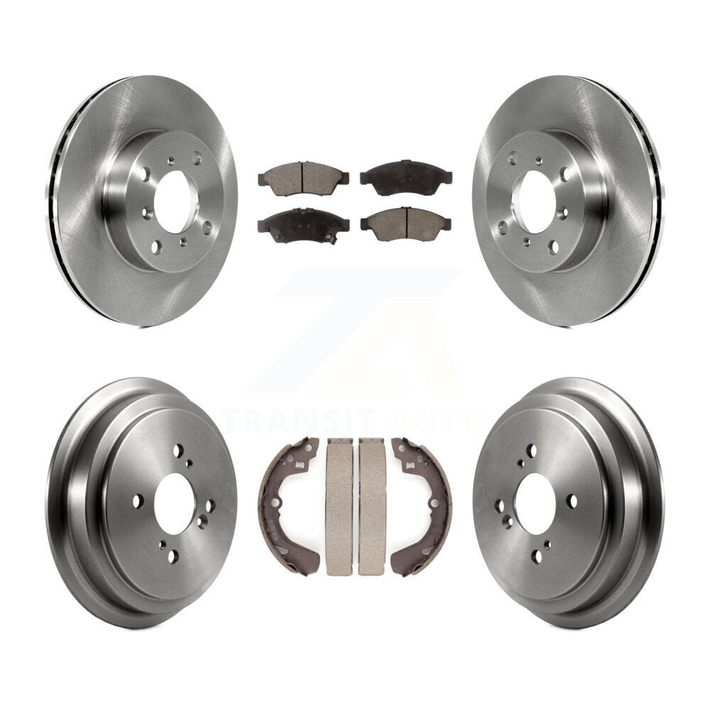 [Front+Rear] 2006-2007 Suzuki Aerio Premium OE Brake Rotor Drum Kit & Ceramic Pads For Max Braking