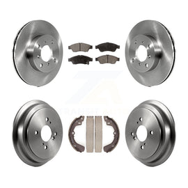[Front+Rear] 2006-2007 Suzuki Aerio Premium OE Brake Rotor Drum Kit & Ceramic Pads For Max Braking