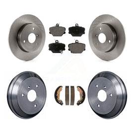 Front Rear Disc Brake Rotors Ceramic Pads And Drum Kit For Smart Fortwo