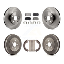 Charger l'image dans la galerie, Front Rear Disc Brake Rotors Ceramic Pad Drum Kit For Toyota Matrix Pontiac Vibe