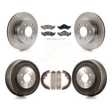 Load image into Gallery viewer, [Front+Rear] 2000-2002 Dodge Dakota Durango Premium OE Brake Rotor Drum Kit &amp; Ceramic Pads For Max Braking