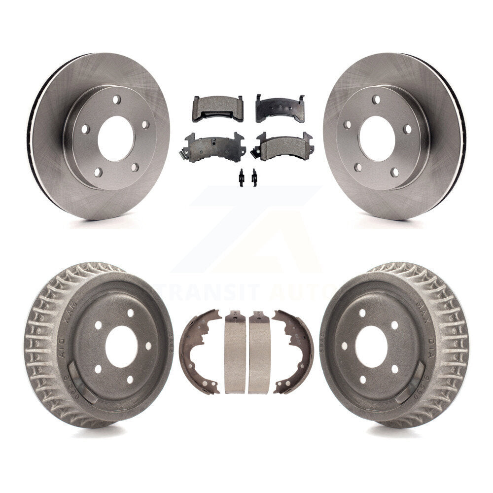 Kit de tambour de plaquettes en céramique de Rotors de frein avant et arrière pour Chevrolet S10 GMC Sonoma Blazer 