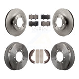 Front Rear Disc Brake Rotors Ceramic Pads And Drum Kit For Toyota Tacoma