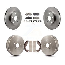 Kit de plaquettes et de tambour en céramique, Rotor de frein à disque avant et arrière, pour Toyota Sienna 2004 – 2010 