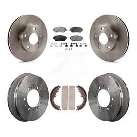 Kit de tambour de protection en céramique de Rotors de frein avant et arrière pour Toyota Tacoma avec 5 roues à écrous 