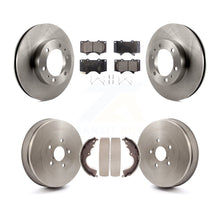 Charger l&#39;image dans la galerie, Kit de tambour de protection en céramique de Rotors de frein avant et arrière pour Toyota Tacoma avec 6 roues à écrous 