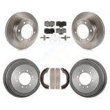 Rotors de frein à disque avant et arrière, plaquettes en céramique et Kit de batterie pour Toyota 4Runner Tacoma 