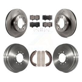 [Front+Rear] 2004-2006 Toyota Tundra Premium OE Brake Rotor Drum Kit & Ceramic Pads For Max Braking